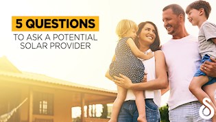 Happy family with young children