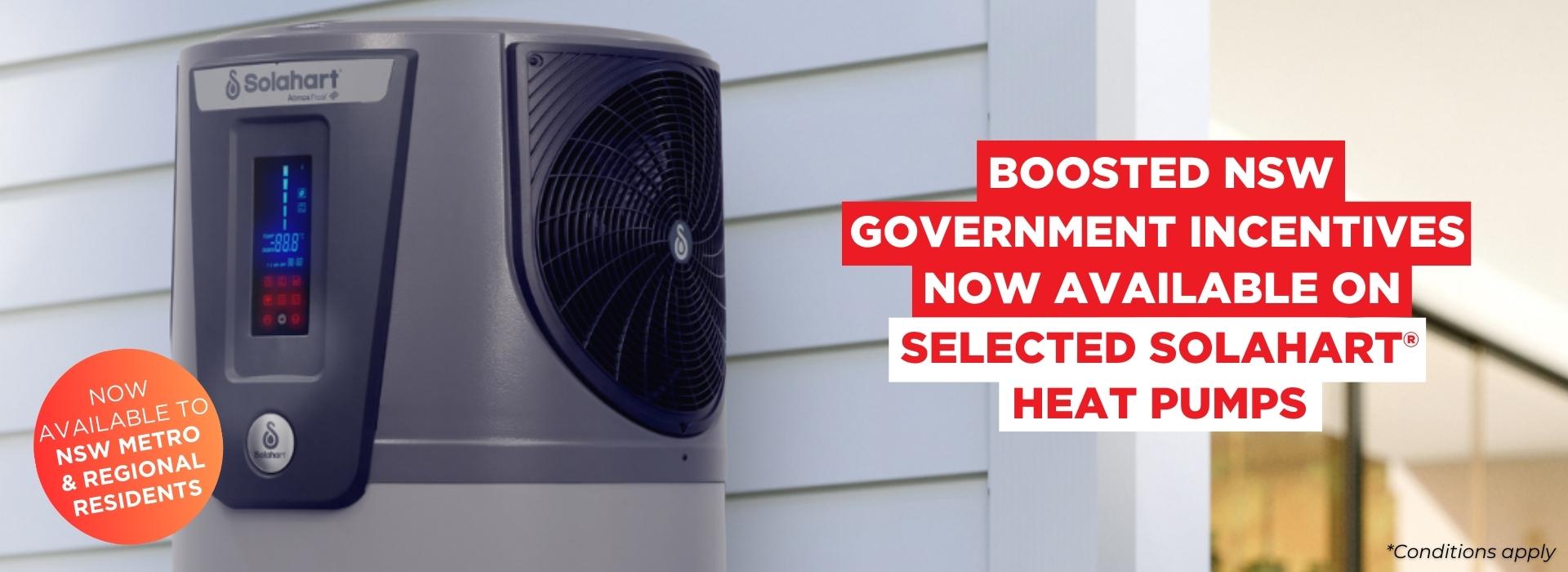 NSW Government Incentives on new Heat Pumps from Solahart